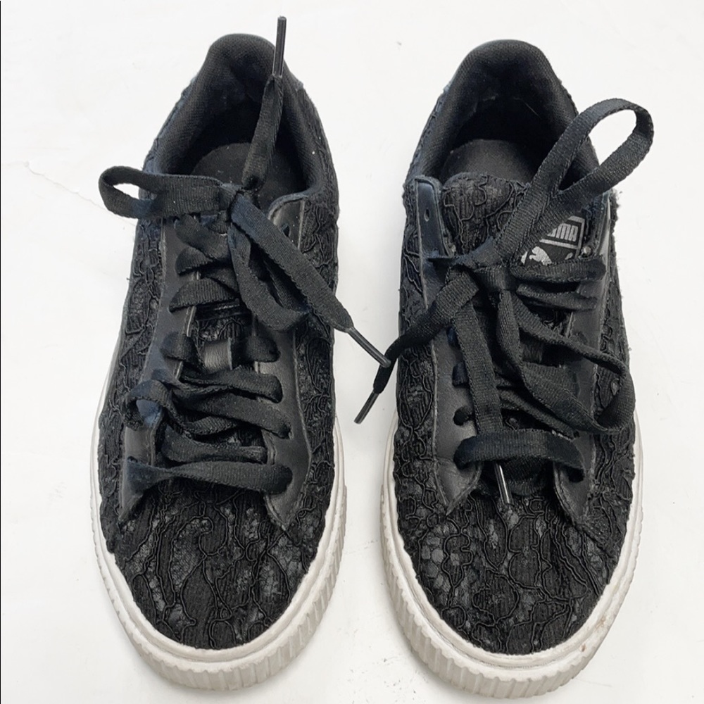 Puma black lace sneakers